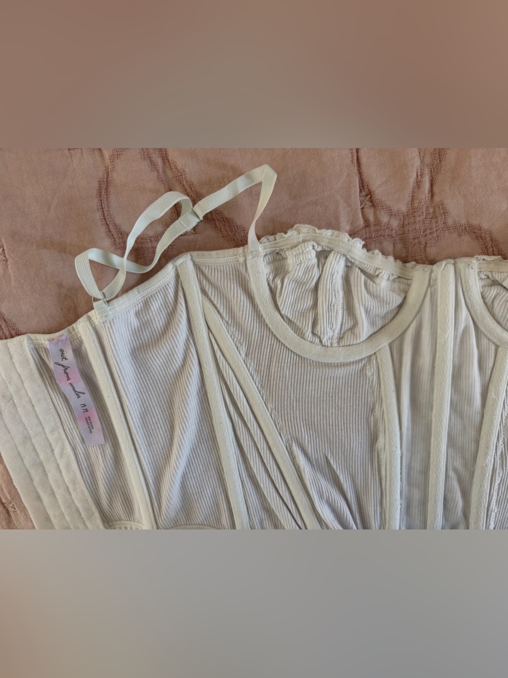 Ivory Lace Bustier Top - Picture 2 of 2